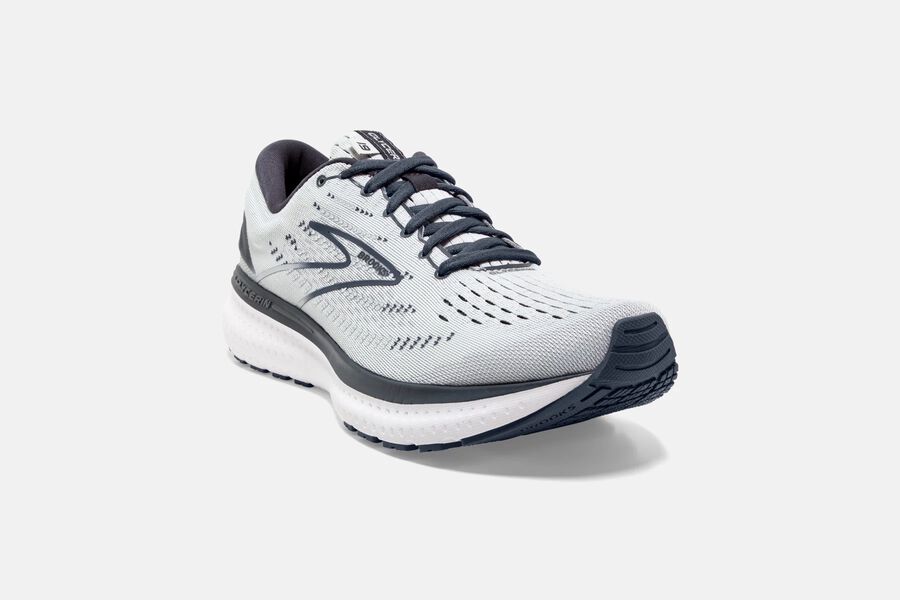 Brooks Running Shoes Womens White/Grey - Glycerin 19 Road - 1945-KGRIY